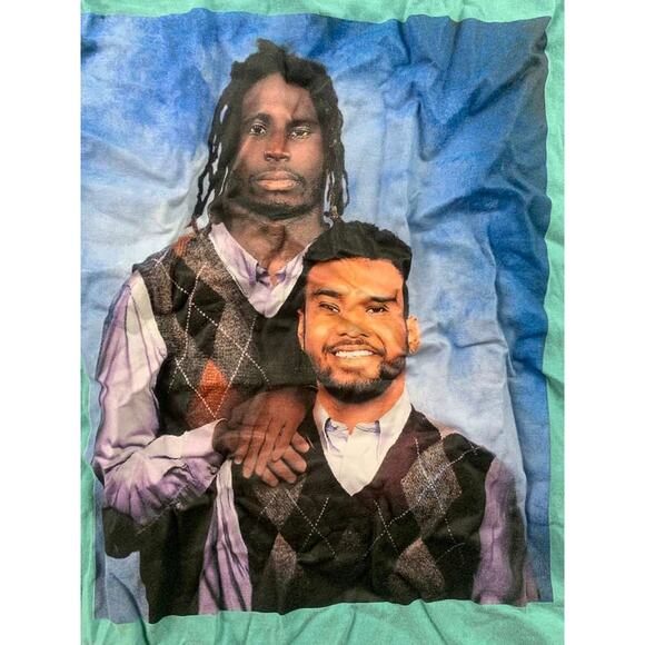 Tyreek Hill Tua Tagovailoa Miami Football Heavyweight T Shirt XL Blue Graphic - Picture 7 of 7